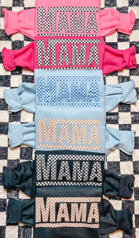 Checkered Mama Sweatshirt - Multiple Options