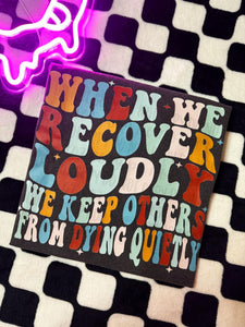 When we recover loudly - Multi Color Font