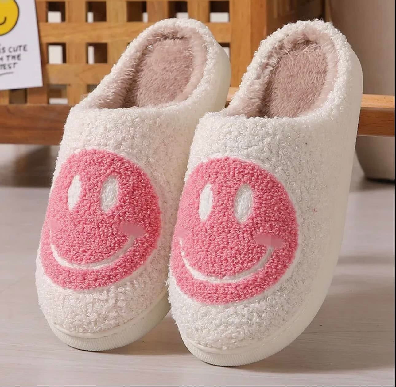 RTS Pink Smiley Slippers