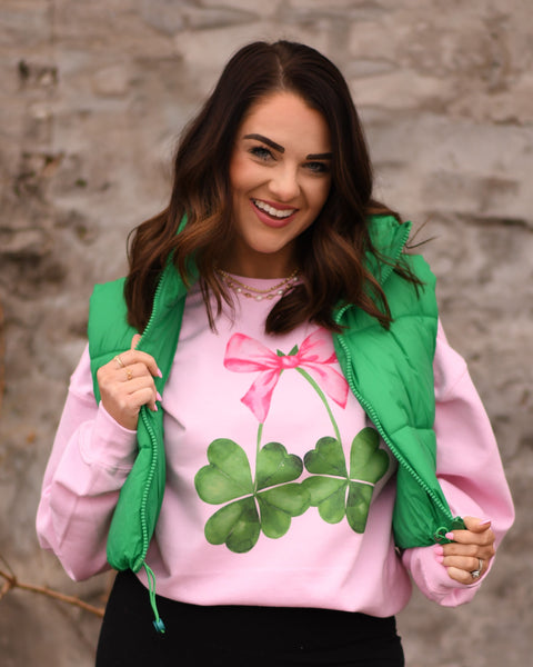 Clover Bow Sweatshirt Sweatshirt