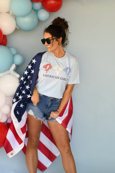*SALE* RTS American Girly Bow Tee