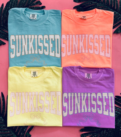 Neon Sunkissed Bow Tee/Crops