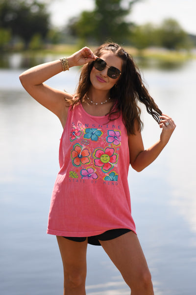 Sunshine State Of Mind Floral Tank/Tee