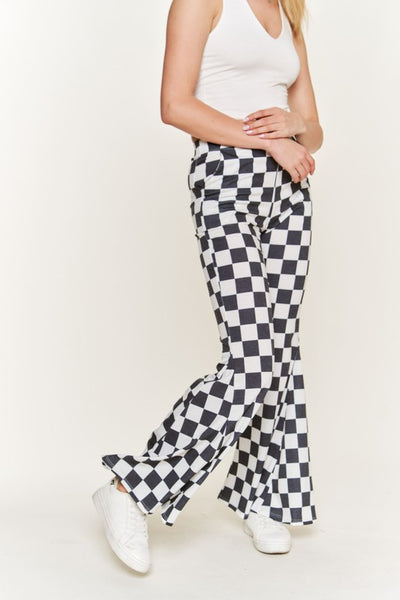 CHECKERED PANTS