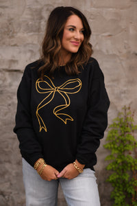 RTS Gold Bow Sweatshirt