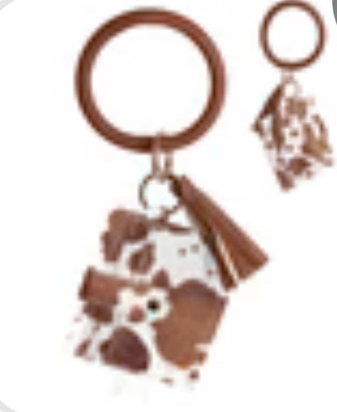 Cow Hide Bangle/Key-Chain/Wallet w/ ID Window