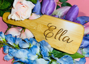 Custom Name Wooden Hairbrush