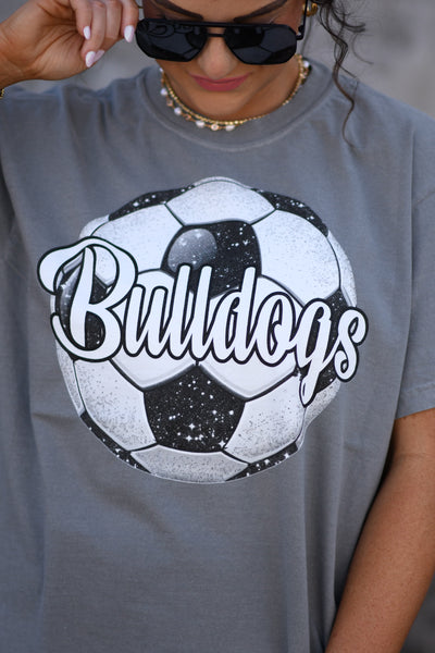 Custom Faux Glitter Soccer Tee