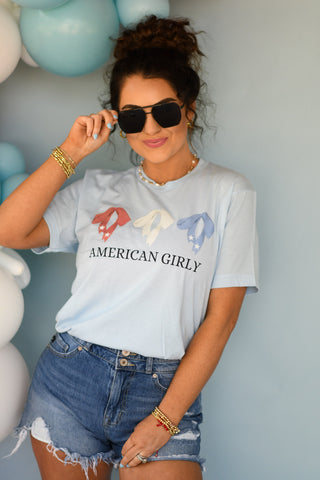 *SALE* RTS American Girly Bow Tee