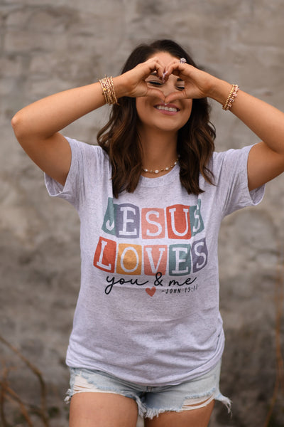 Jesus Loves You & Me Tee