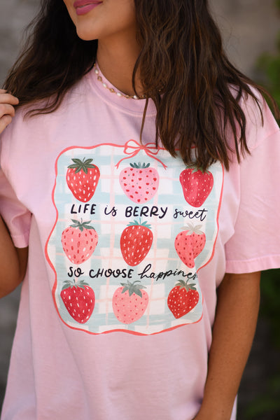 Life Is Berry Sweet Strawberry Tee