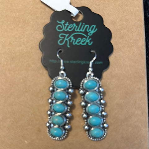 Cinco Stone Earrings