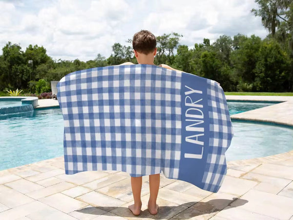 Custom Gingham Beach Towels *Pre Order*