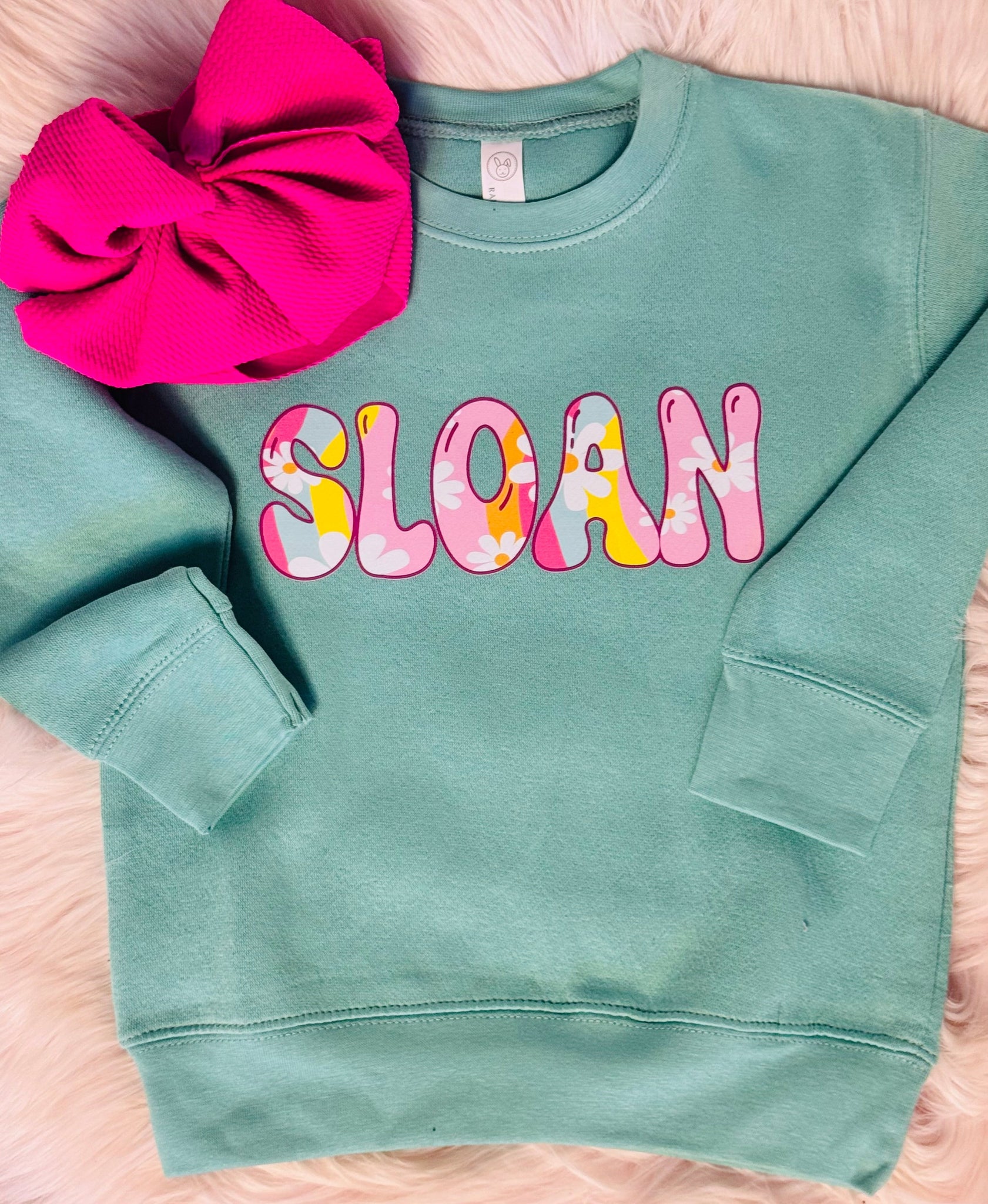 Toddler Custom Name Sweatshirt **PINK FRIDAY SALE**