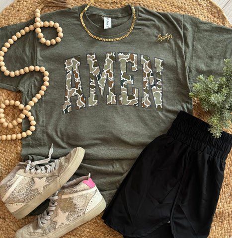 Amen Camo Tee *WEEKEND SALE*