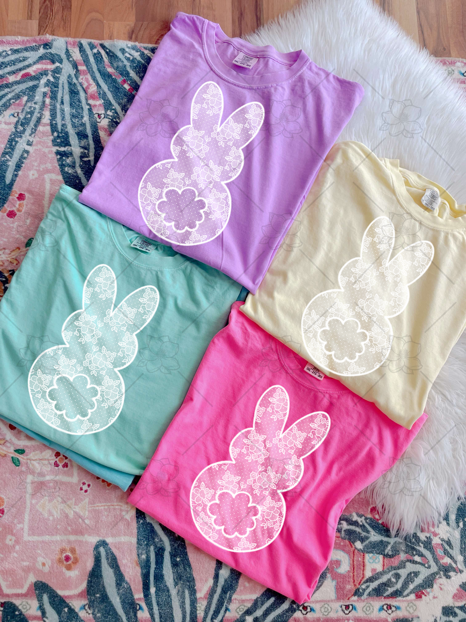 Lace Bunny Spring Color- Multiple Styles