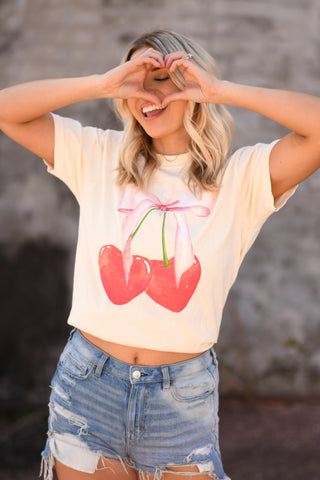 Bow Cherries Tee