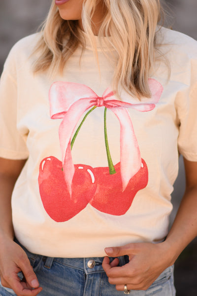 Bow Cherries Tee