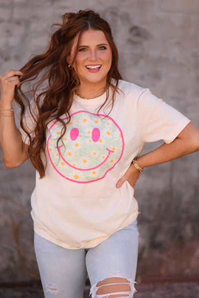 Daisy Happy Face Tee