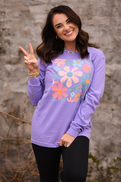 Colorful Florals Long Sleeve/Tee