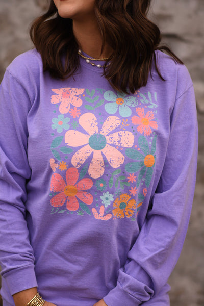 Colorful Florals Long Sleeve/Tee