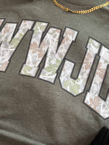 WWJD Camo Tee *WEEKEND SALE*