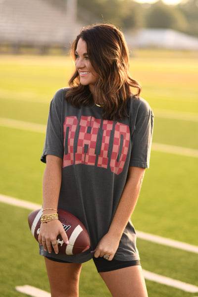 Ohio Checkered Tee