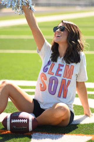 Clemson Colorblock Tee