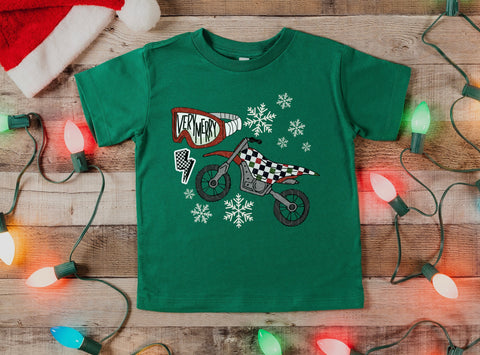 Very Merry Dirt Bike- YOUTH