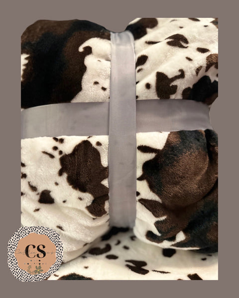 Cow Print Super Plush 60x80