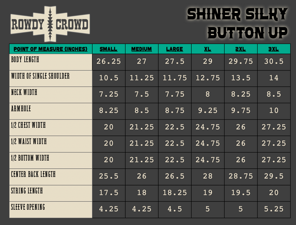 Shiner Silky Button Up