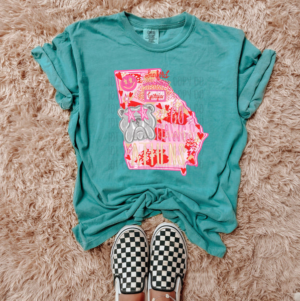 Preppy State Tees - Seafoam