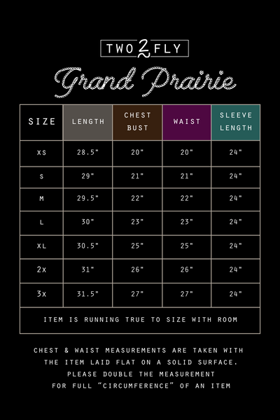 GRAND PRAIRIE [S/XL/3X ONLY]