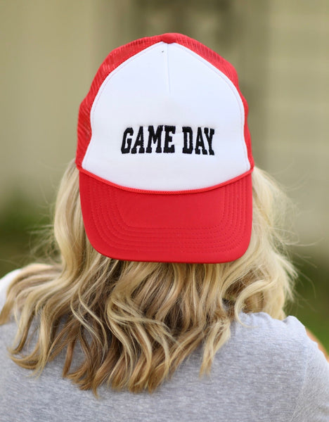 Red/White Game Day Foam Trucker Hat