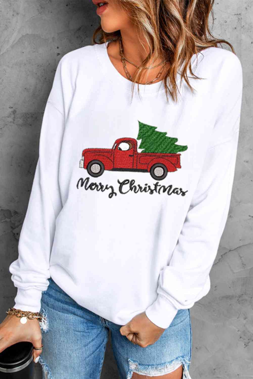 MERRY CHRISTMAS Graphic Sweatshirt